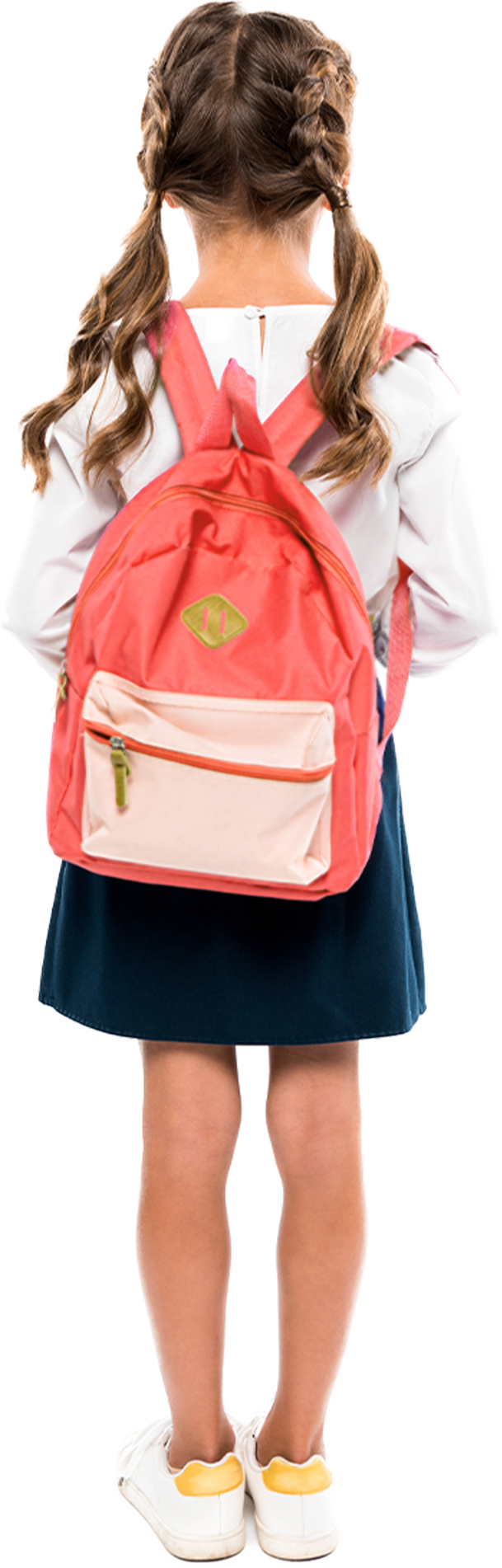 Menina com mochila