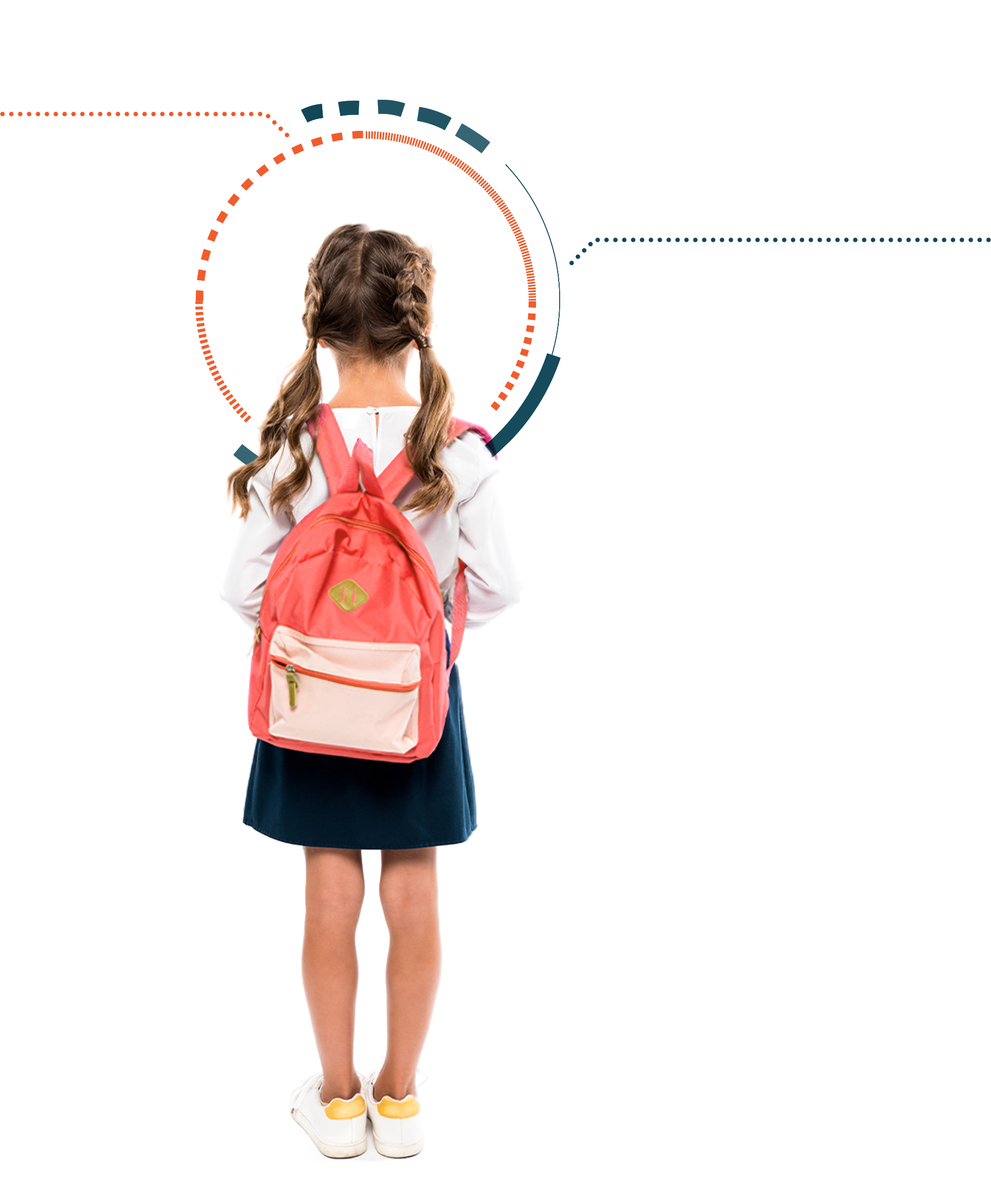 Menina com mochila